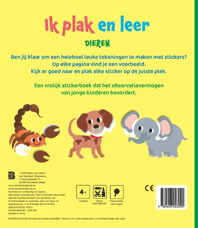 Achterkant van 4-5 jaar
