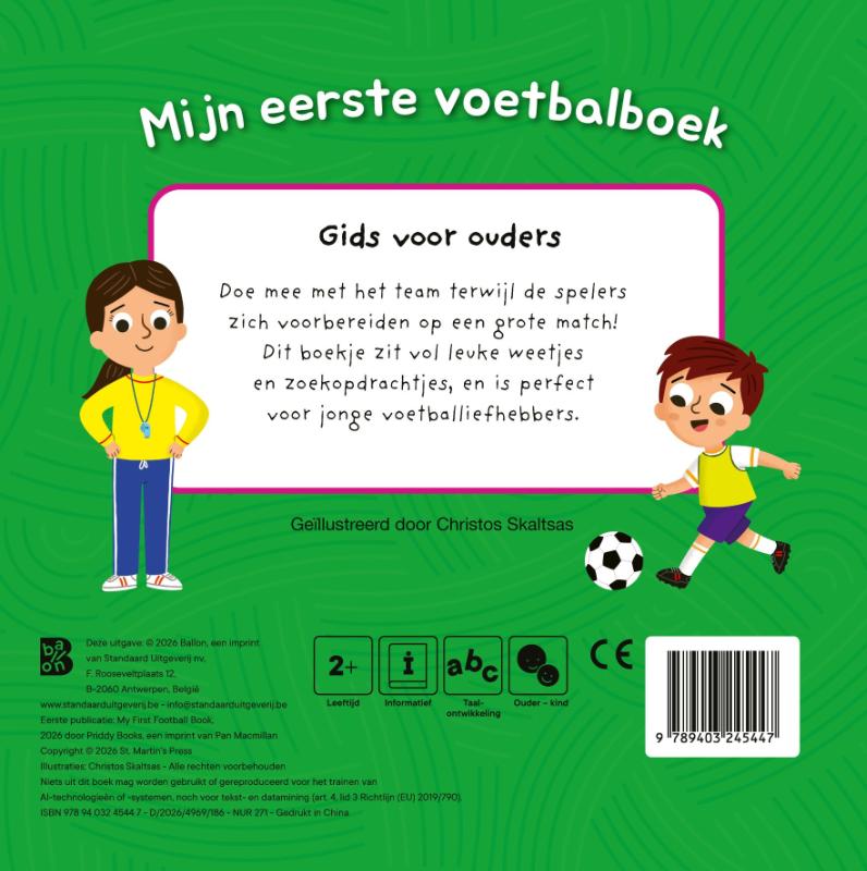 Achterkant van Mijn eerste voetbalboek