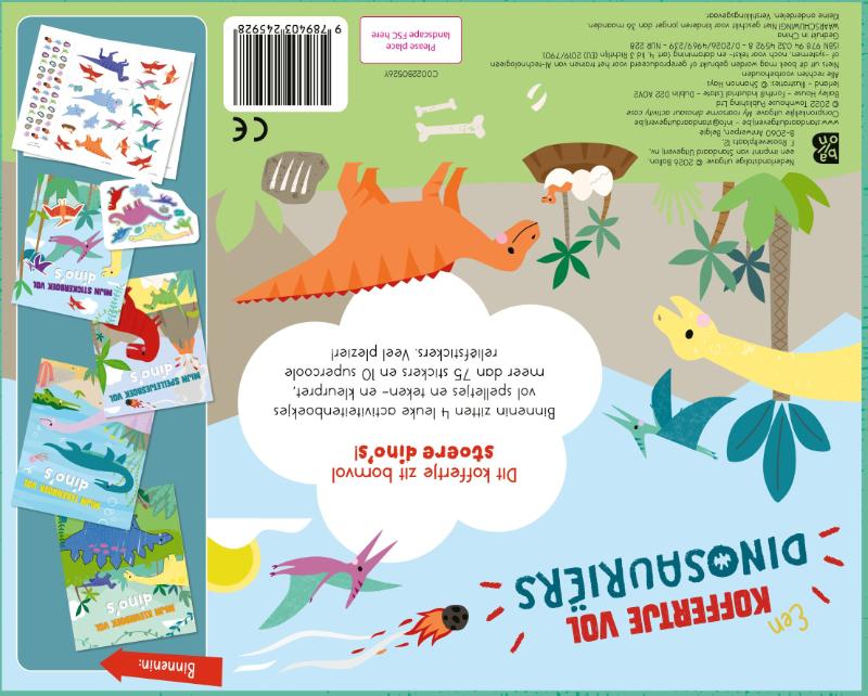 Achterkant van Een koffertje vol dinosauriërs