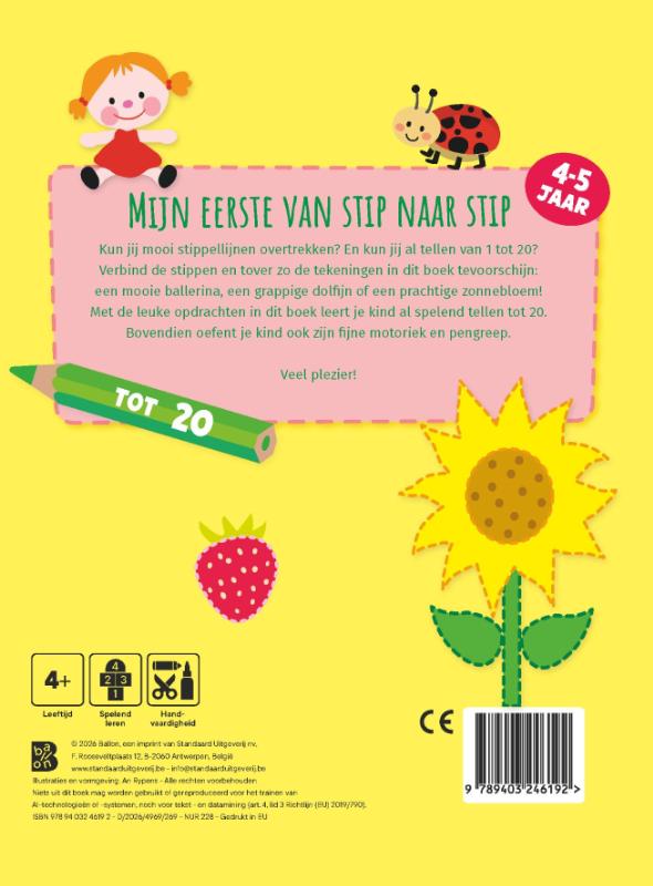 Achterkant van 4-5 jaar