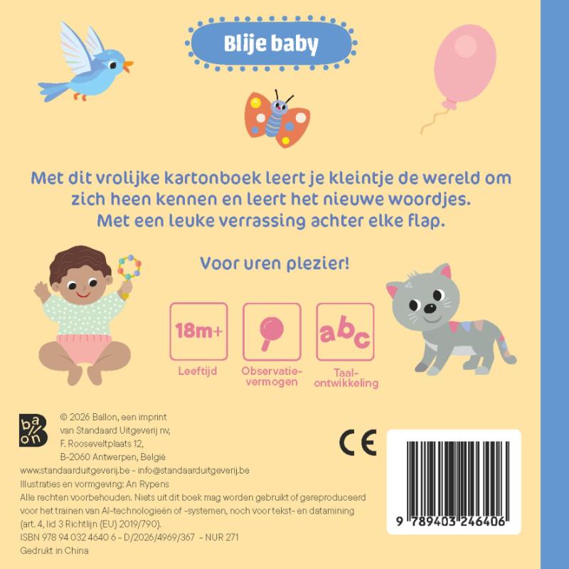 Achterkant van Mijn eerste woordjes