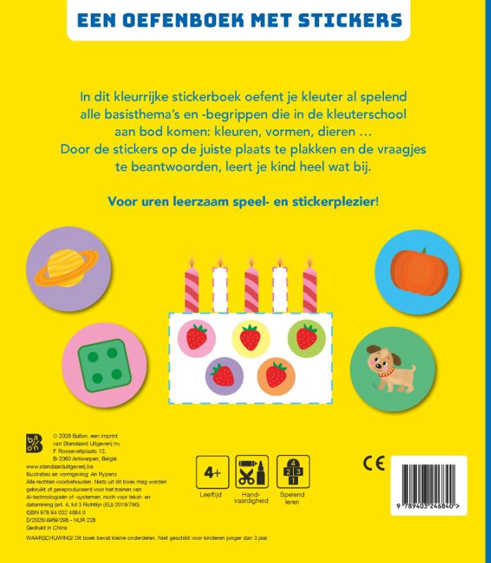 Achterkant van 4-5 jaar
