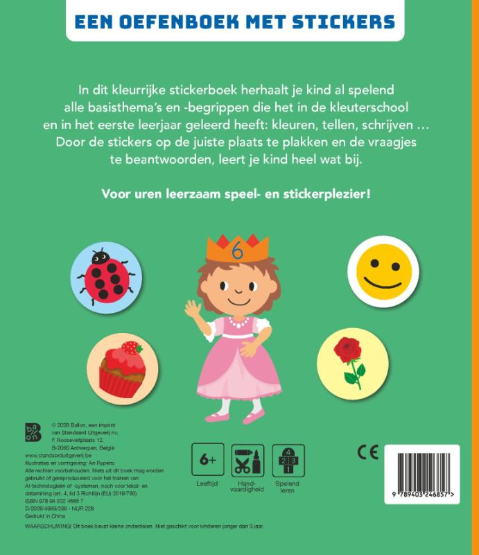 Achterkant van 6-7 jaar