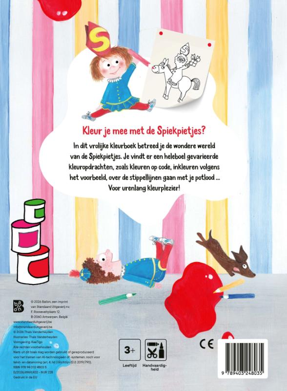 Achterkant van Spiekpietjes: Kleurboek
