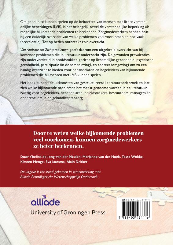 Achterkant van Van Autisme tot zichtproblemen