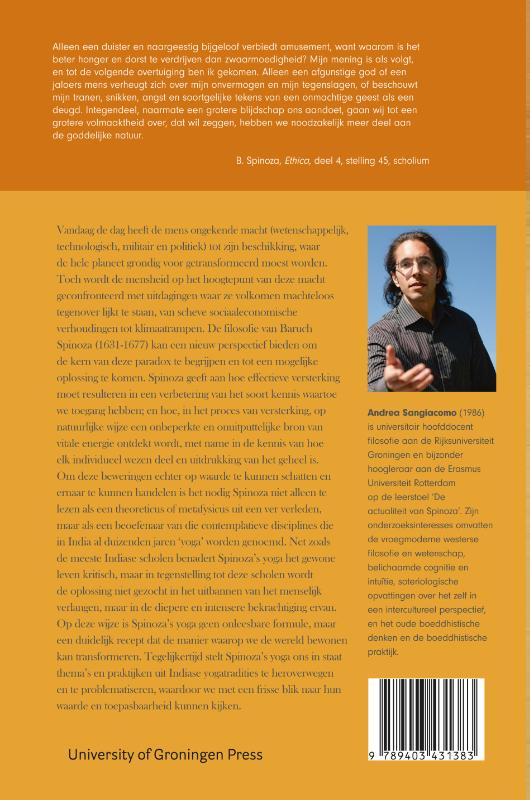 Achterkant van Yoga van Spinoza