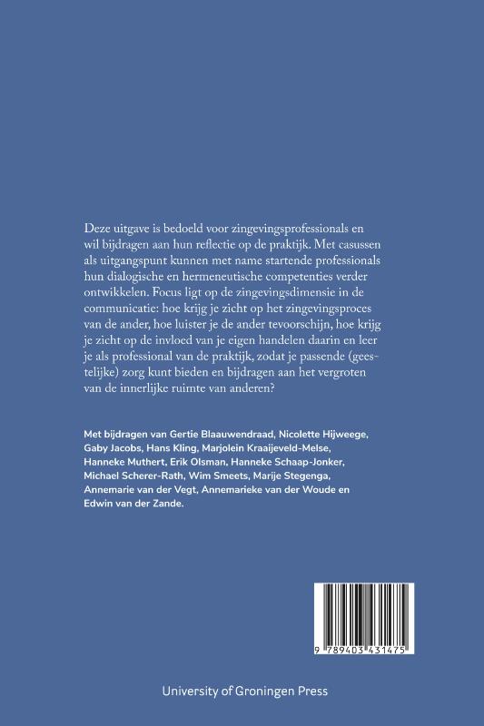 Achterkant van Leren van de praktijk