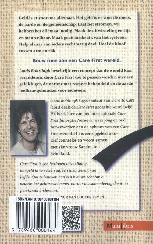 Achterkant van Care first