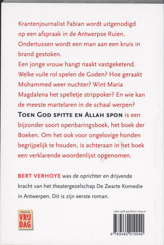 Achterkant van Toen God spitte en Allah spon