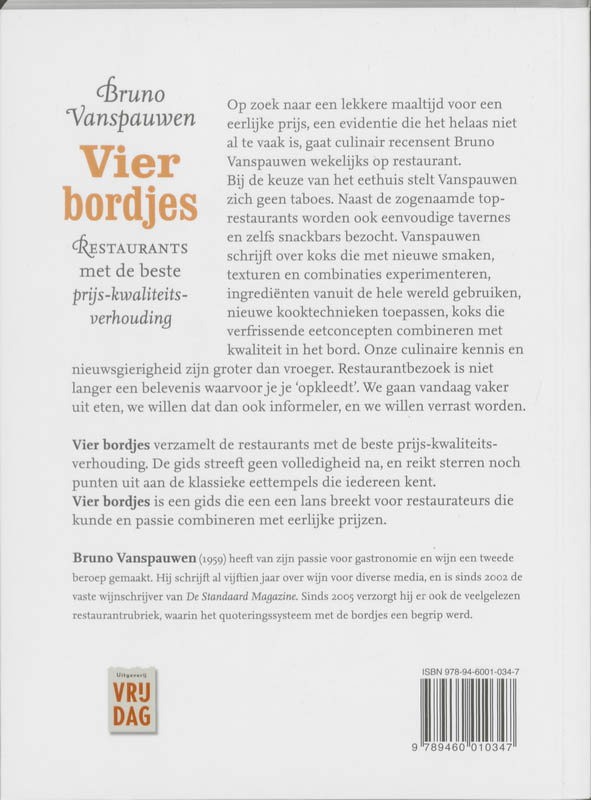 Achterkant van Vier bordjes