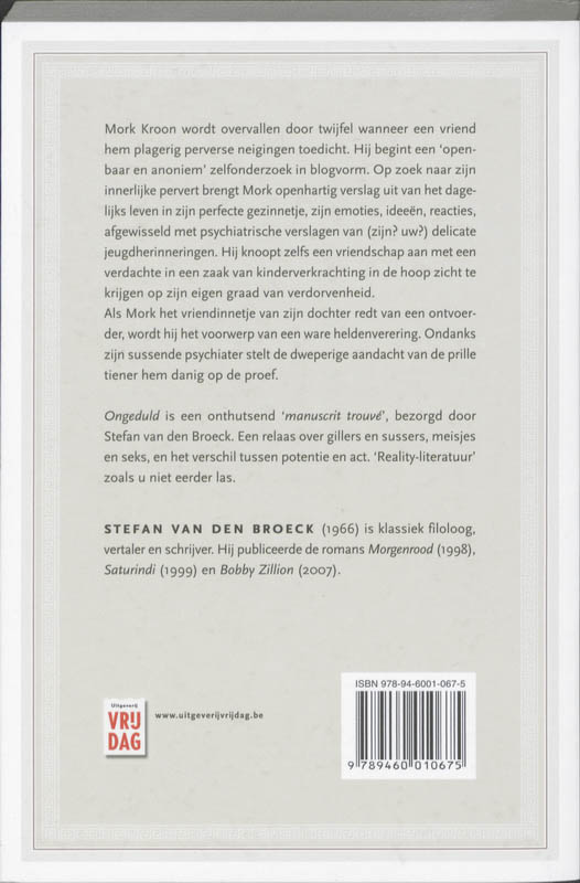 Achterkant van Ongeduld
