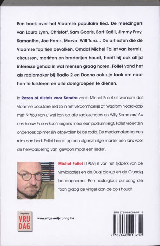 Achterkant van Rozen of distels voor Sandra