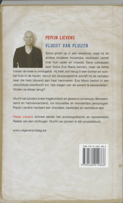 Achterkant van Vlucht van pluizen