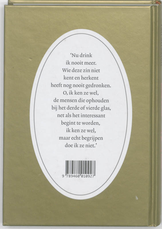 Achterkant van Drank