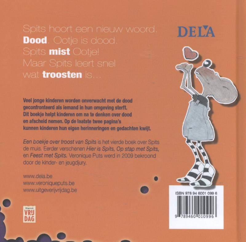 Achterkant van Een boekje over troost van Spits