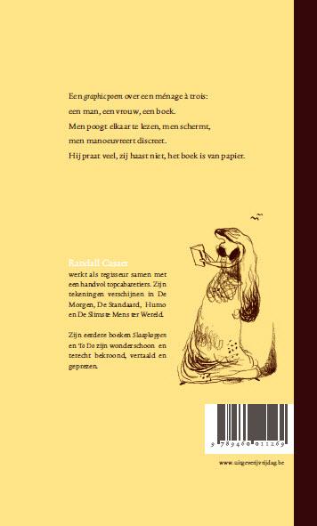 Achterkant van Ik zie u gaarne met een boek
