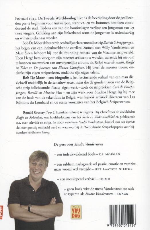 Achterkant van Bob de Moor