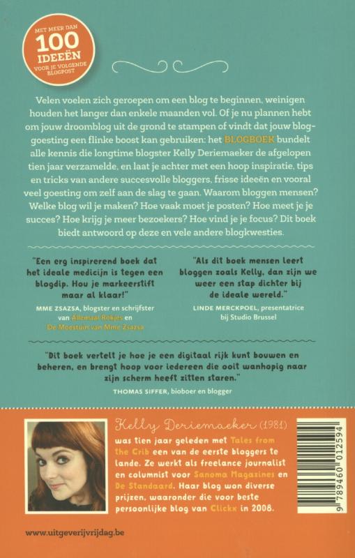 Achterkant van Blog boek