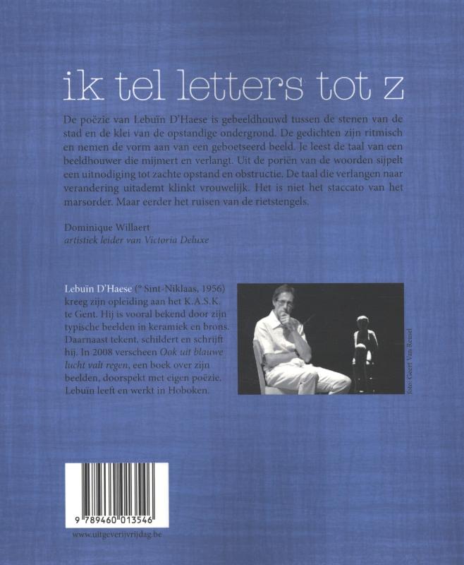 Achterkant van Ik tel letters tot Z