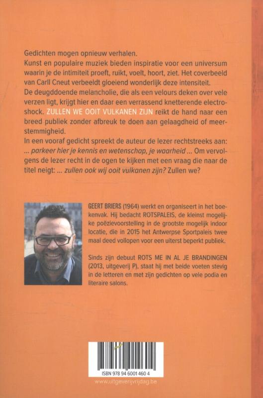 Achterkant van Zullen we ooit vulkanen zijn