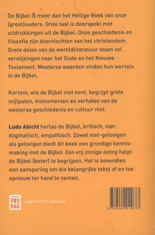 Achterkant van De bijbel