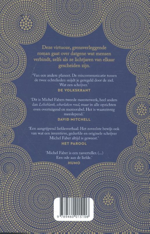 Achterkant van Het boek van wonderlijke nieuwe dingen
