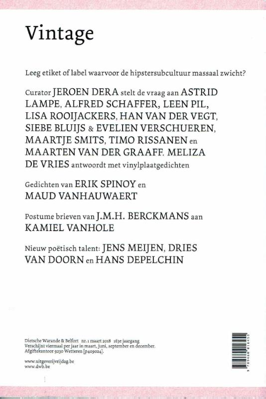 Achterkant van Vintage