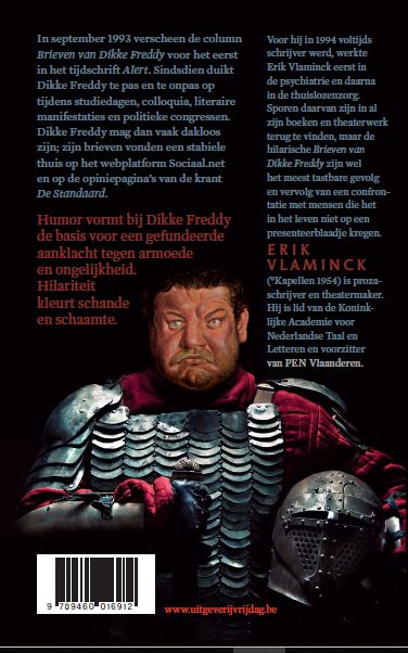 Achterkant van Dikke Freddy in het zilver