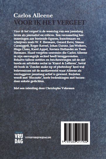 Achterkant van Voor ik het vergeet