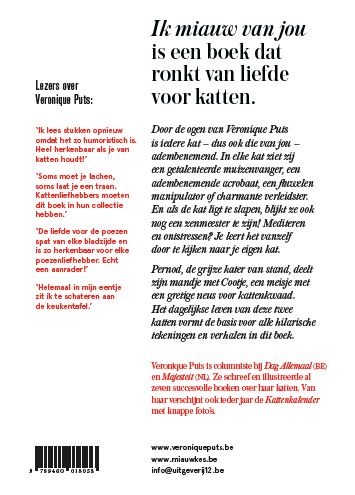 Achterkant van Ik miauw van jou