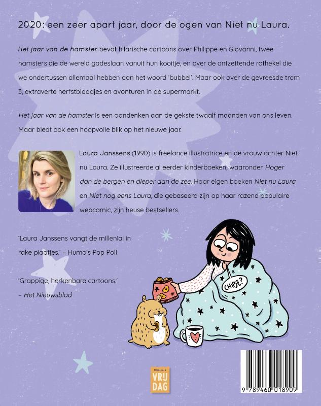 Achterkant van Het jaar van de hamster