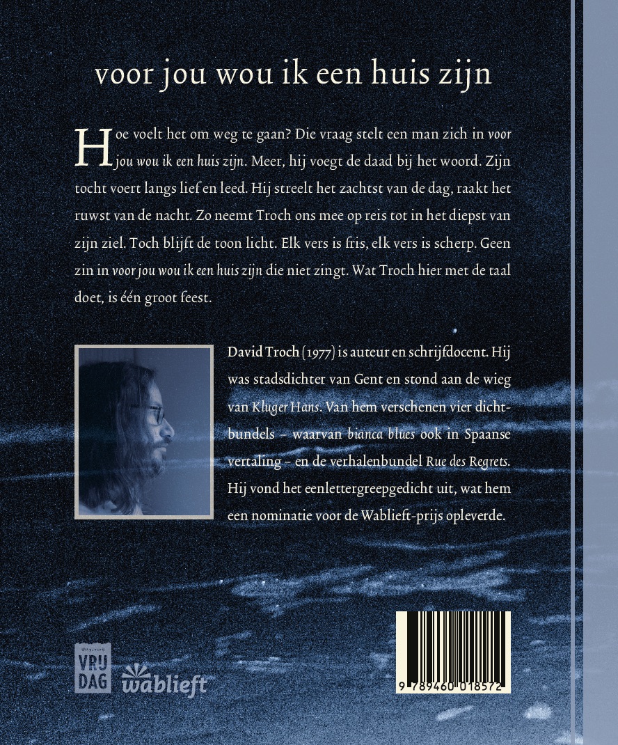 Achterkant van voor jou wou ik een huis zijn