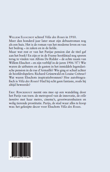 Achterkant van Willem Elsschot in Parijs