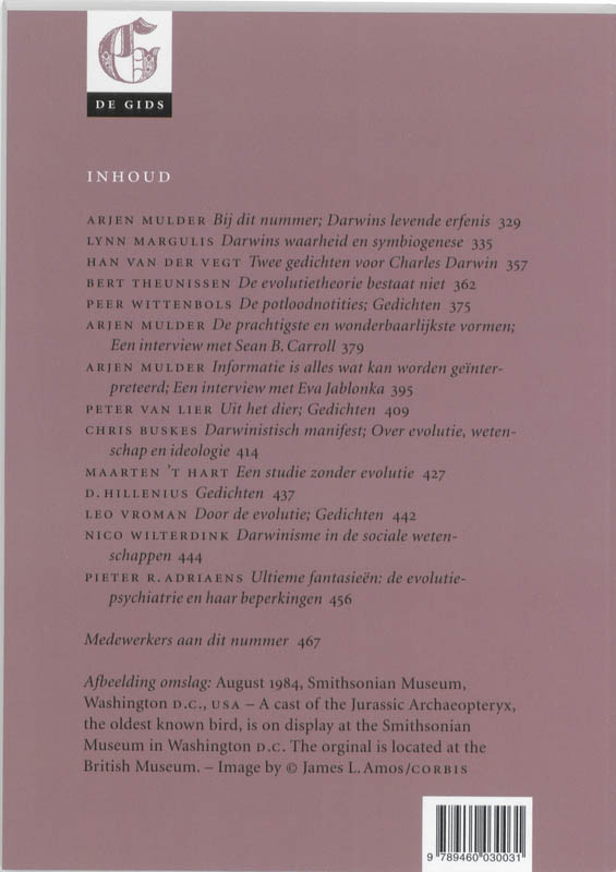 Achterkant van De Gids 2009/4