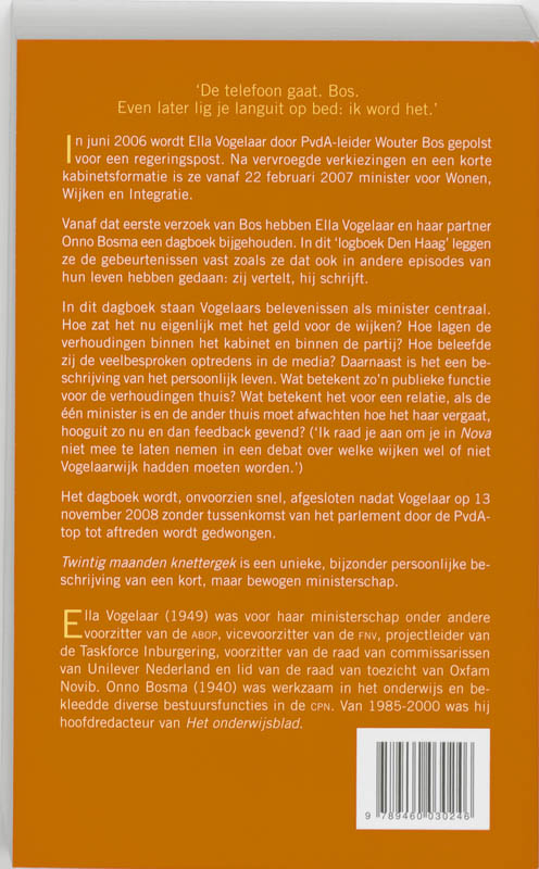 Achterkant van Twintig maanden knettergek