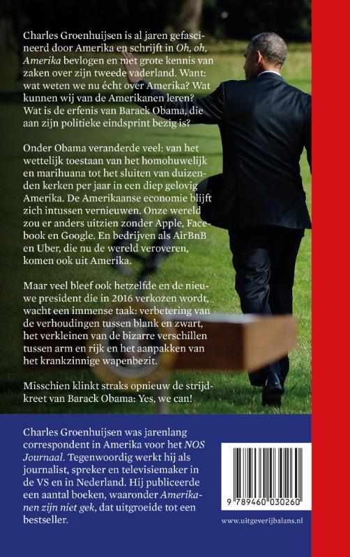 Achterkant van Oh, oh, Amerika
