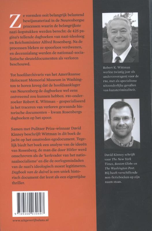 Achterkant van Dagboek van de duivel