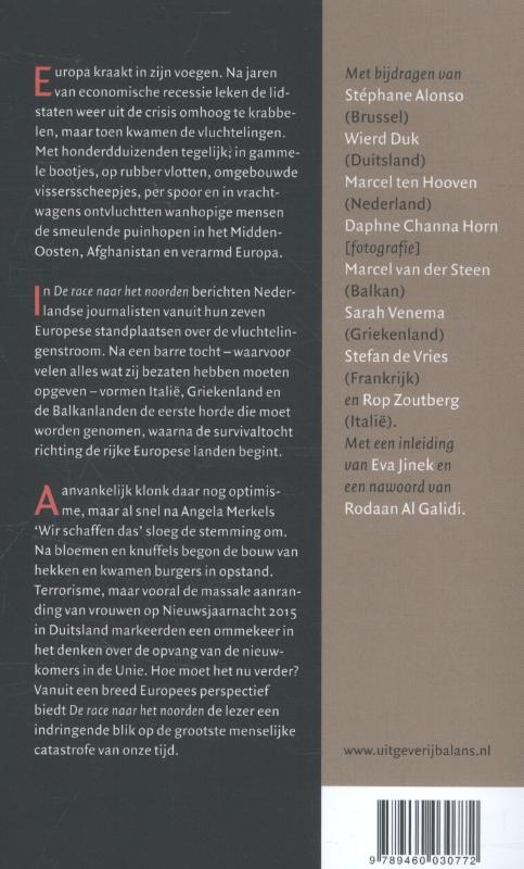 Achterkant van De race naar het noorden