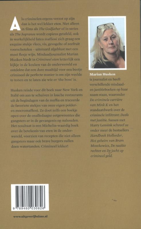 Achterkant van Crimineel eten