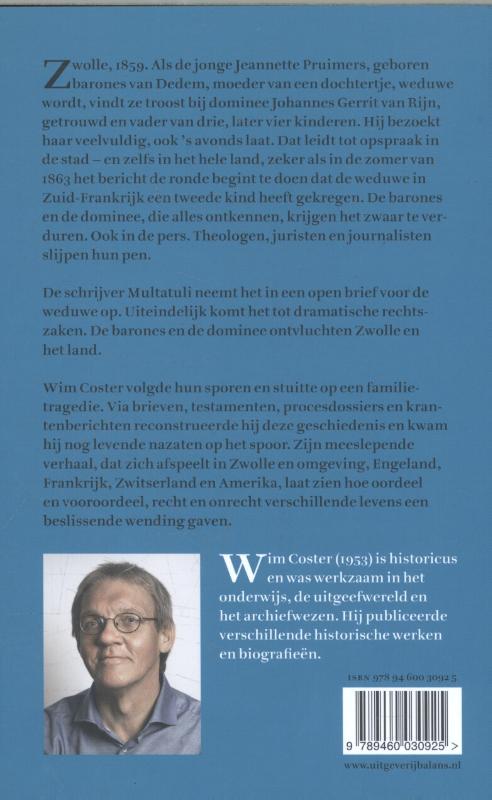 Achterkant van De barones en de dominee