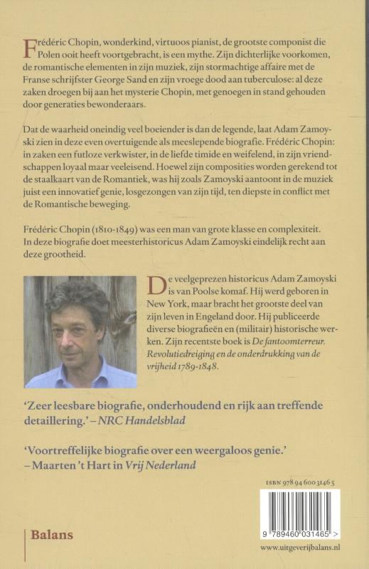 Achterkant van Chopin