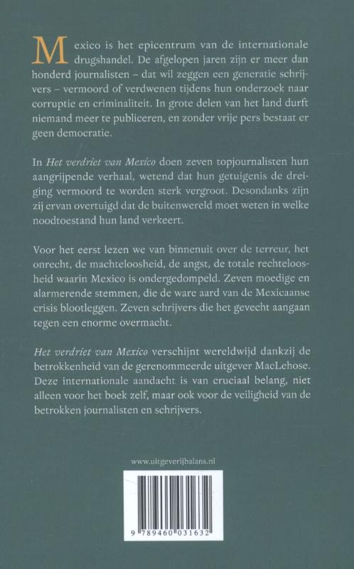 Achterkant van Het verdriet van Mexico