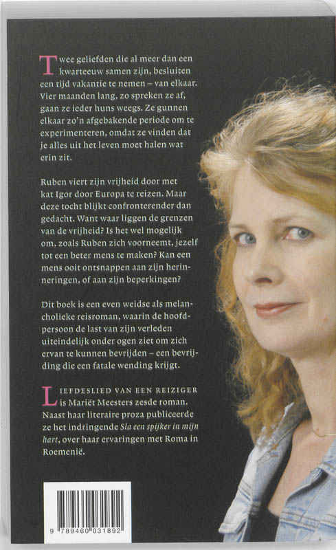 Achterkant van Liefdeslied van een reiziger