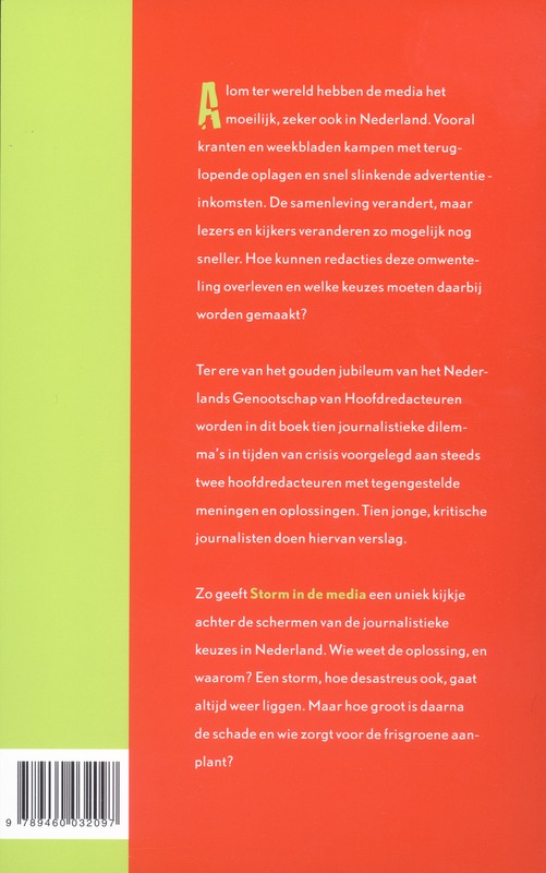 Achterkant van Storm in de media