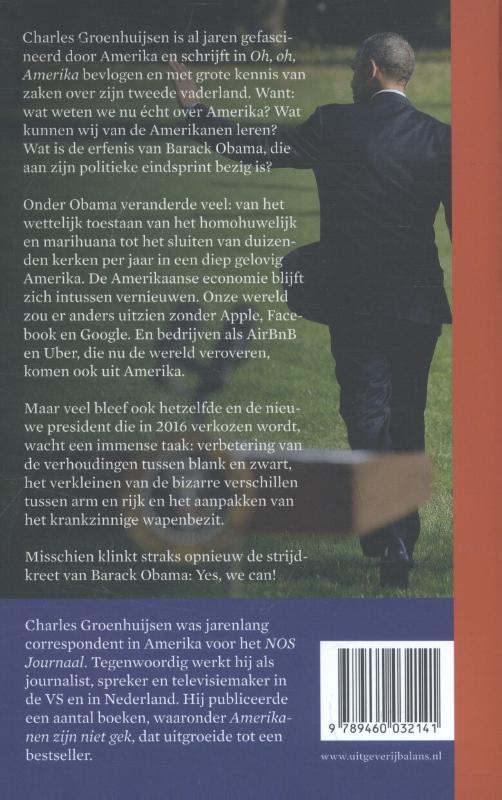 Achterkant van Oh, oh, Amerika
