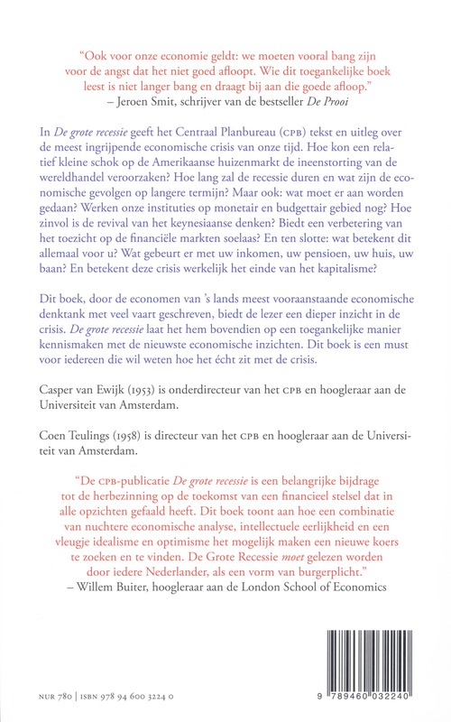 Achterkant van De grote recessie
