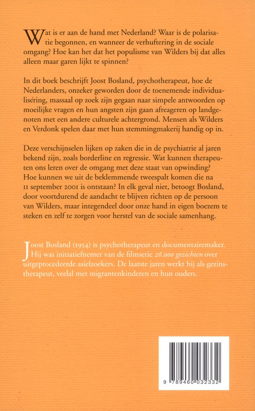 Achterkant van De waanzin rond Wilders