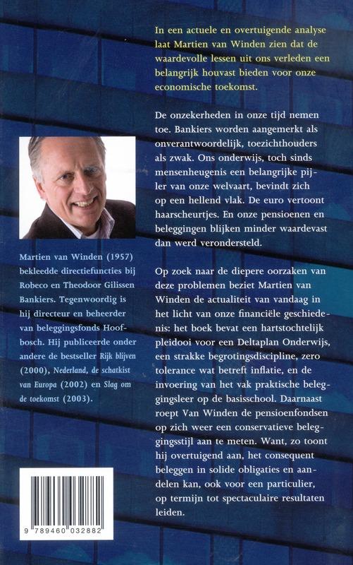 Achterkant van De financiële canon van Nederland