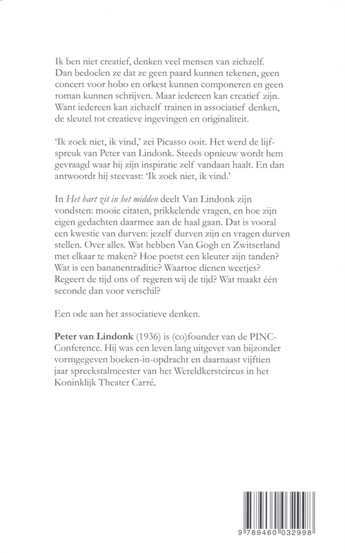 Achterkant van Het hart zit in het midden