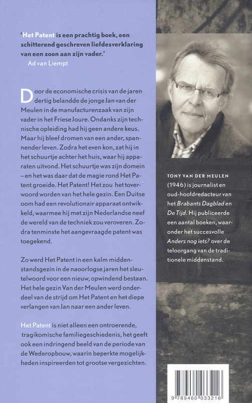 Achterkant van Het patent